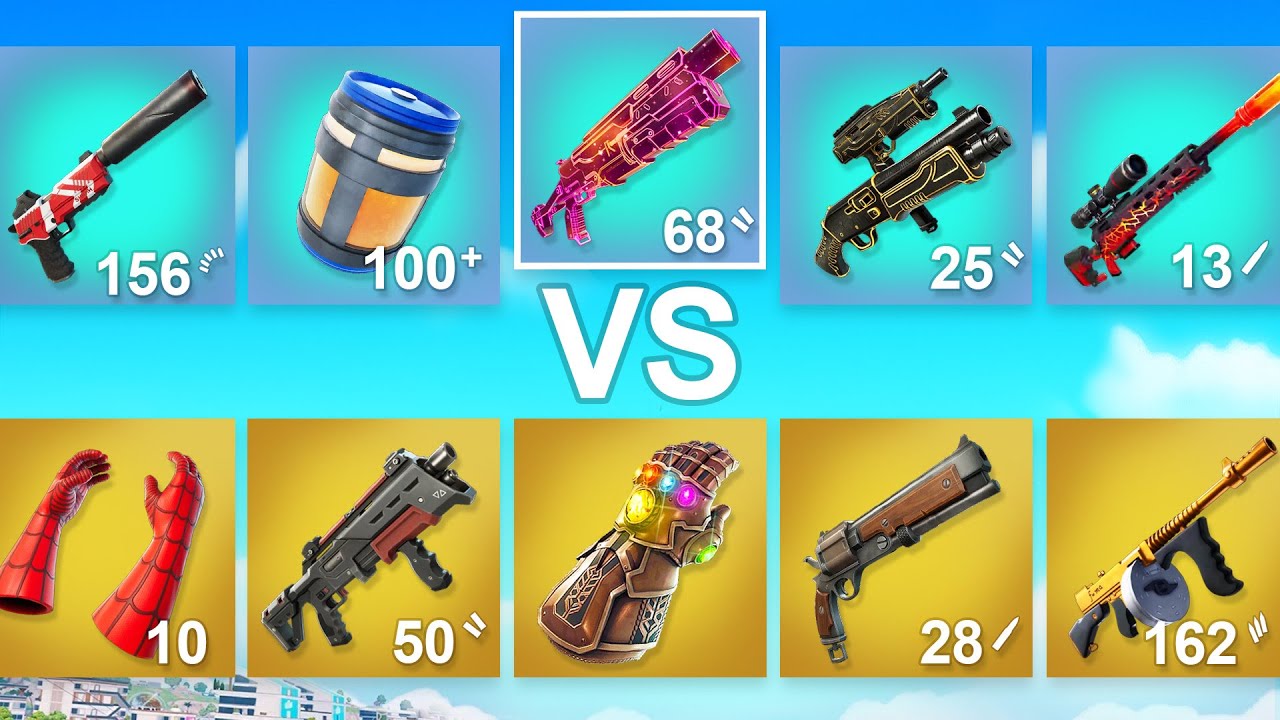 Fortnite But It's MYTHIC vs EXOTIC Items!