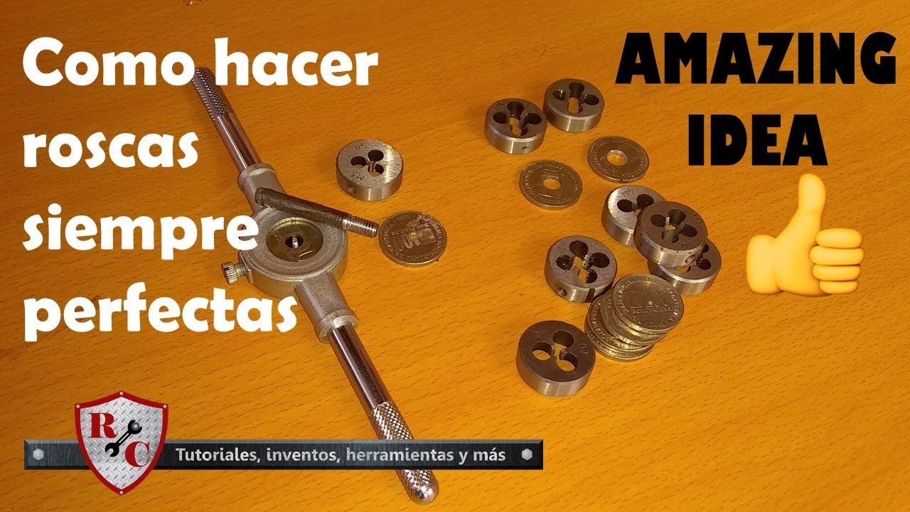 C&oacute;mo hacer [ROSCA PERFECTA] en metal AMAZING IDEA