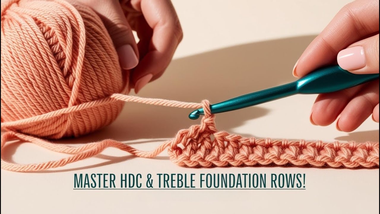 Mastering HDC & Treble Foundation Rows | Stretchy & Seamless Crochet Starts!