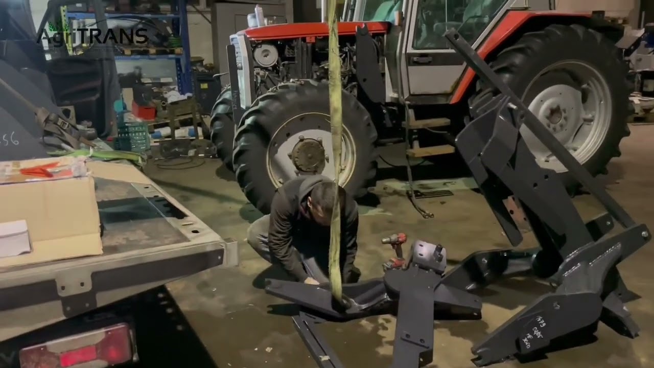 Montaż ładowacza czołowego InterTech przez firmę AgriTrans Nowy nabytek w 2022r do Massey Ferguson