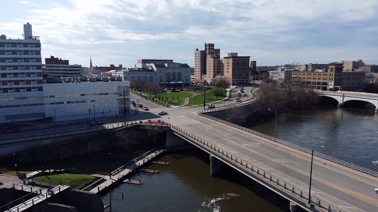 DJI Mavic Mini Drone - South Bend, Indiana - Downtown - St. Joseph River