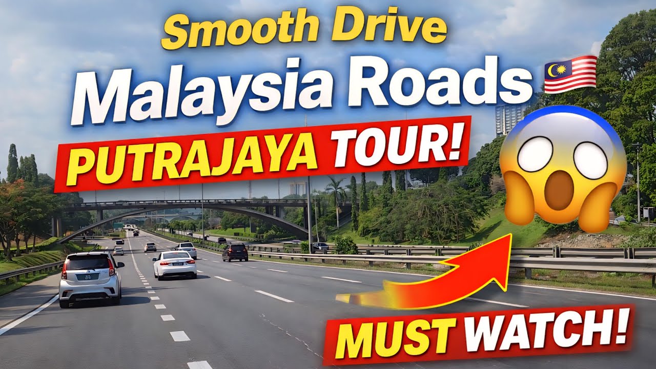 Driving Through Putrajaya Malaysia | Clean Roads & Green Views💚