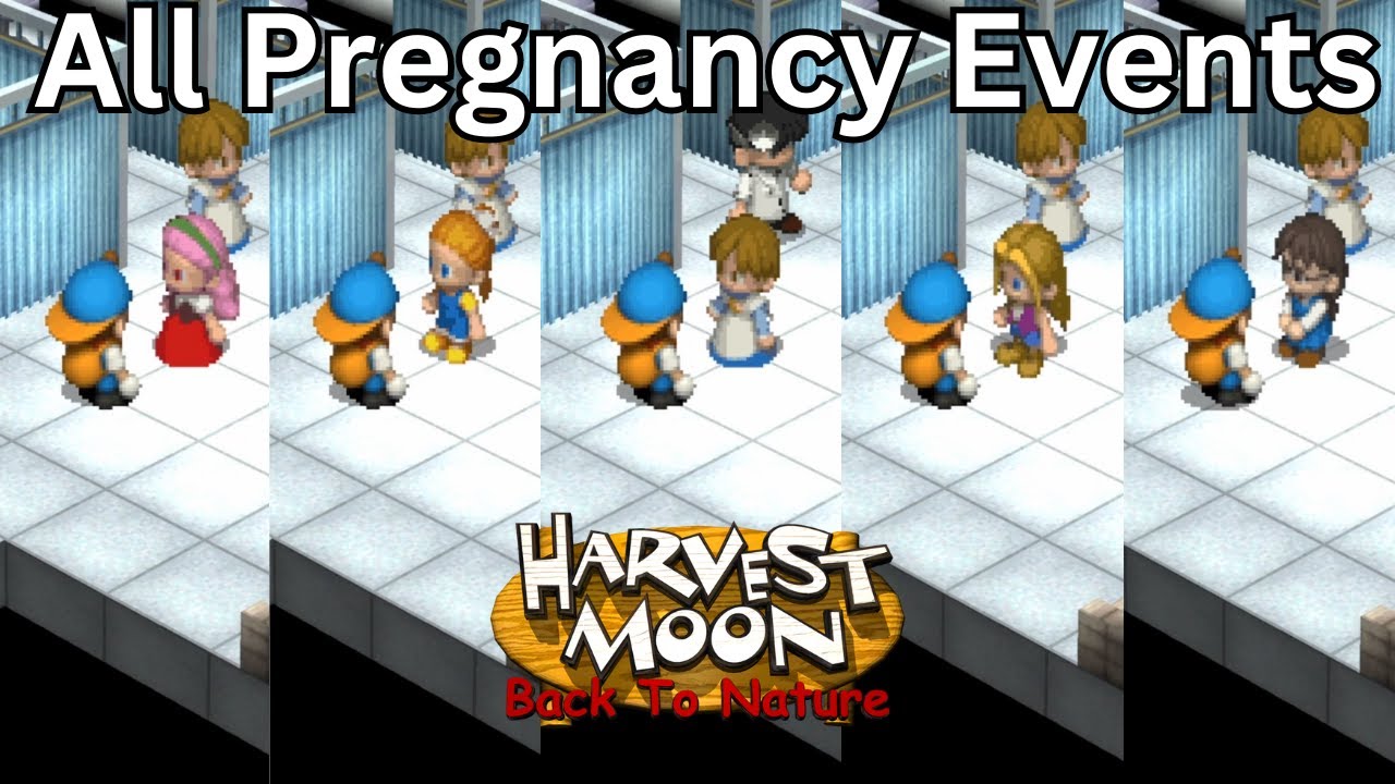 Harvest Moon: Back to Nature - All Pregnancy Events (Plus After Dialogue)
