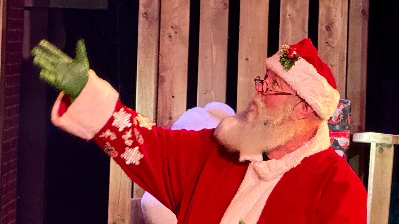Santa visits Tinkers Toy Factory 
