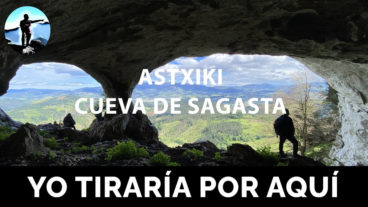 Astxiki (785 mts) y Cueva de Sagasta desde Atxarte.