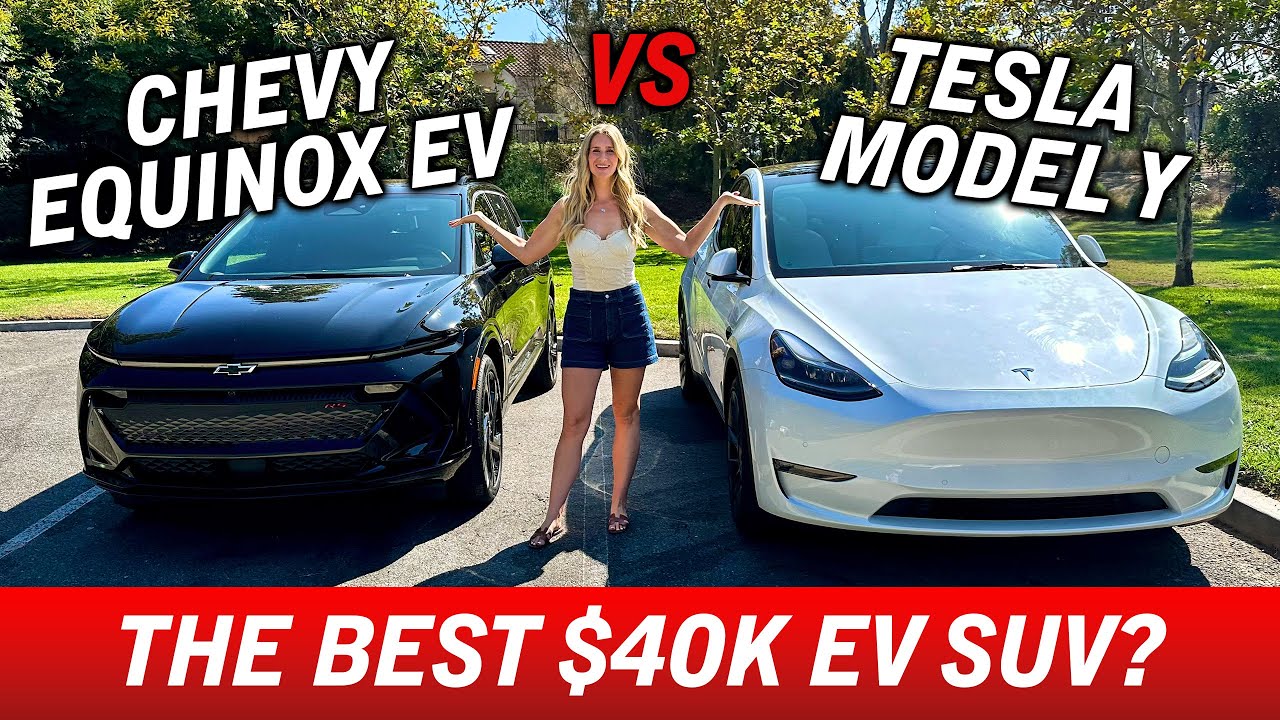 КАКОЙ ЭЛЕКТРИЧЕСКИЙ ВНЕДОРОЖНИК ЗА 40 ТЫСЯЧ ДОЛЛАРОВ ЛУЧШИЙ? Tesla Model Y против Chevy Equinox EV!