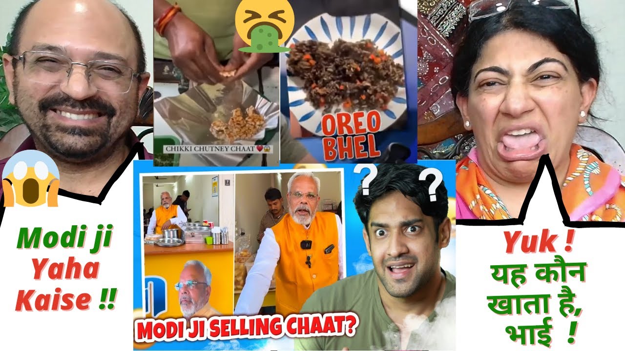 Worst Indian Street Foods ft Modi ji😂 | Indian Americans React ! 🤮