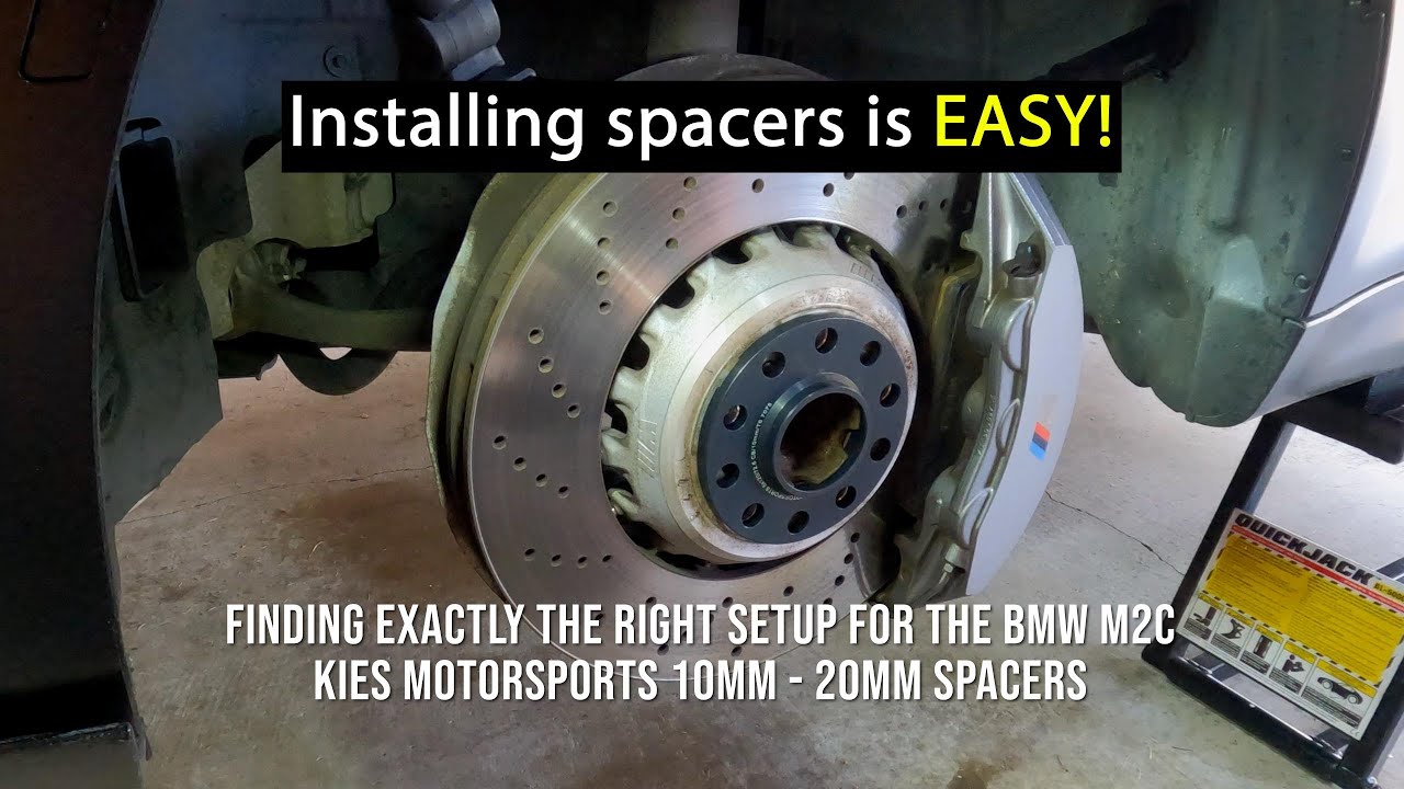 Improve your BMWs stance with spacers from Kies Motorsports - easy DIY!