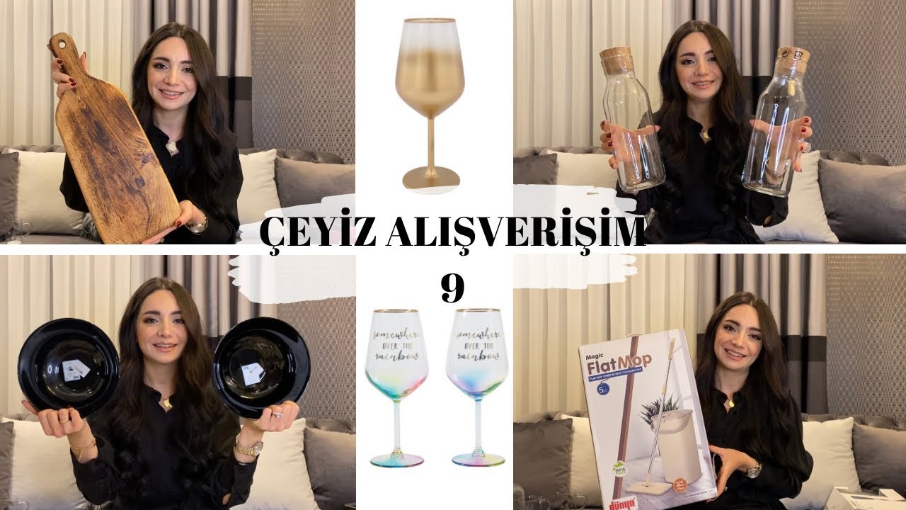 ÇEYİZ ALIŞVERİŞİM 9 🛍 I NEYİ NEREDEN ALDIM I H&M HOME, MUDO, IKEA, PAŞABAHÇE, TEFAL, KARACA