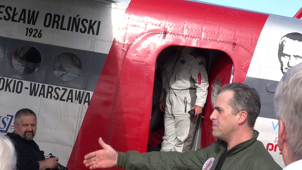Lądowanie i przywitanie Antka -AN-2 na Lotnisku Bemowo 24.07.2019