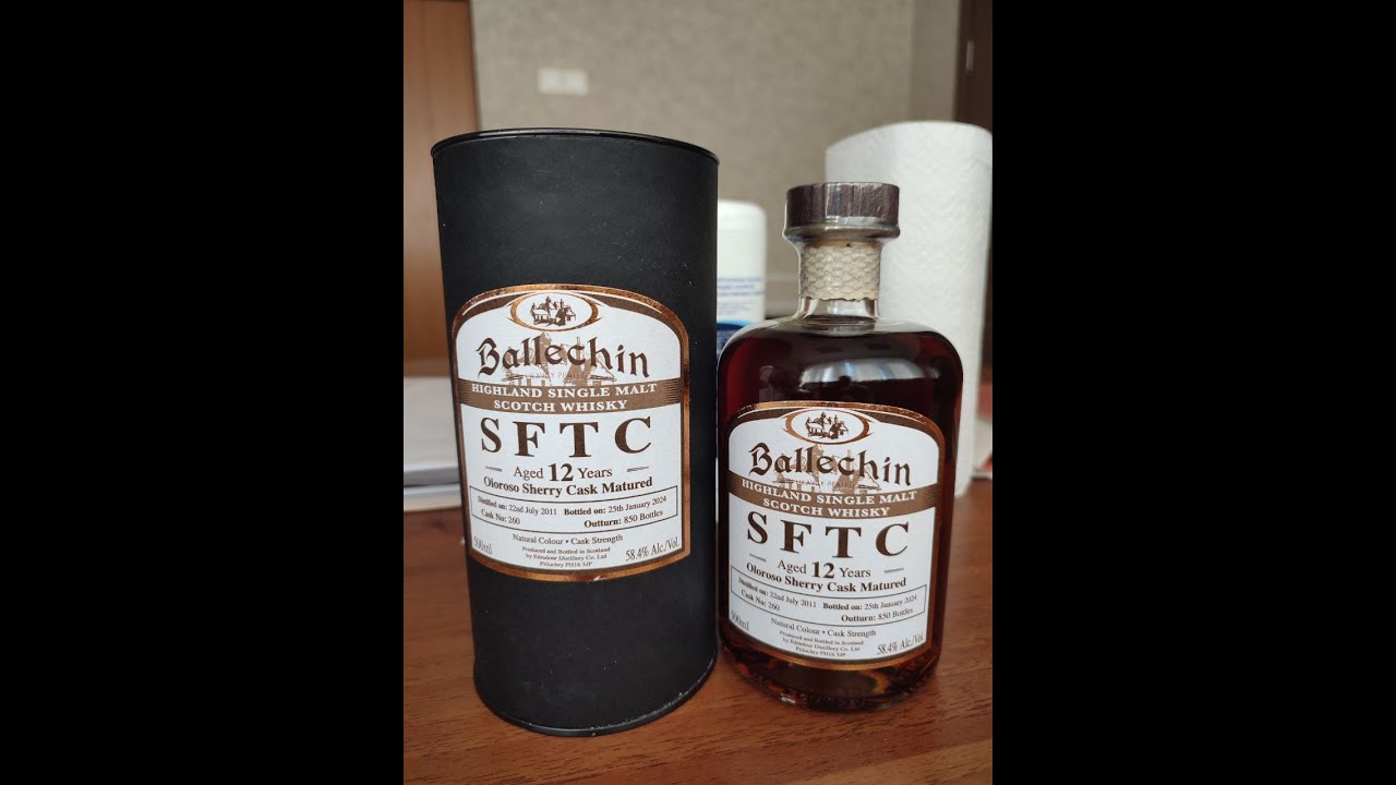 #слепаядегустация Ballechin SFTC 12 yo Oloroso Sherry Cask |58.4% abv| Слепая банная дегустация!