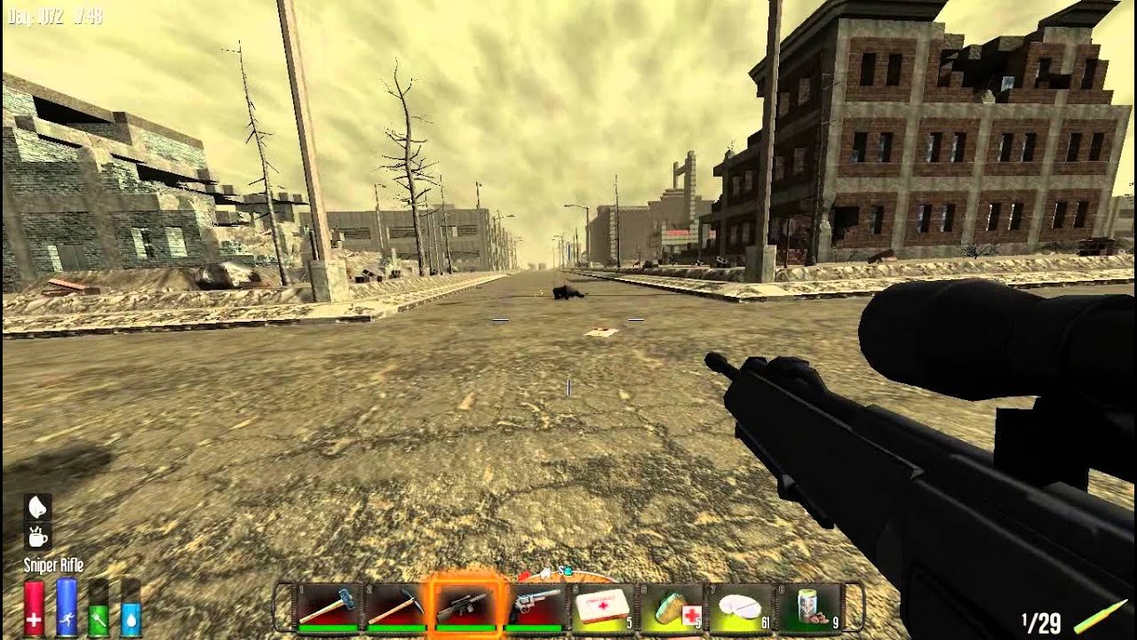 7 Days To Die Combat Part 12 Sniper Rifle