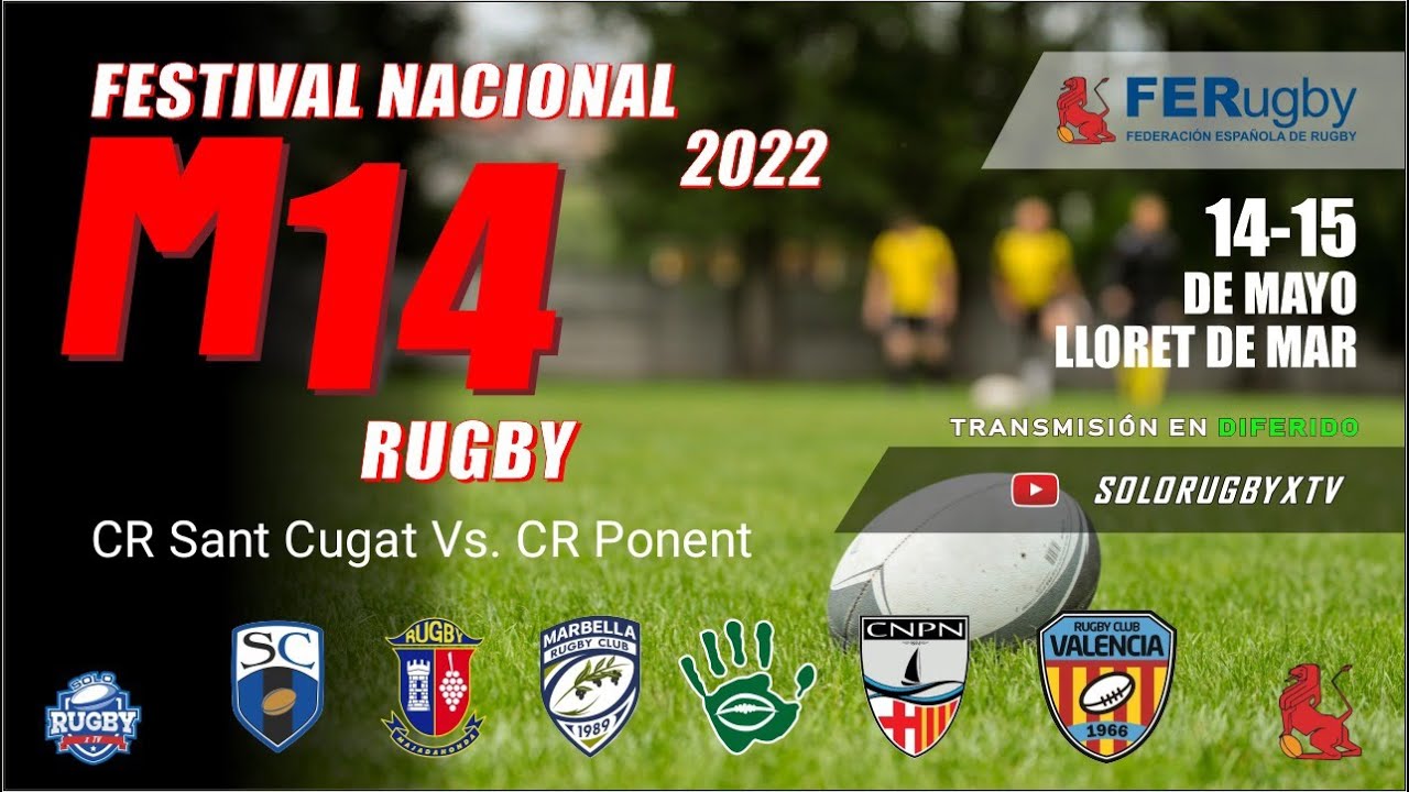 FERugby M14 220514 CR SANT CUGAT B Vs  CR PONENT  Festival Nacional de Rugby 2022 Lloret de Mar