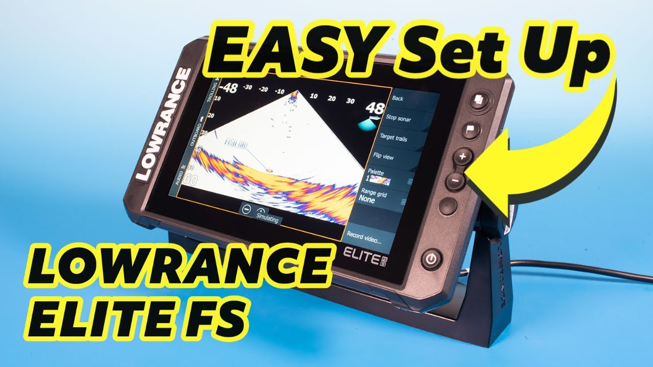 Распаковка и настройка LOWRANCE Elite FS