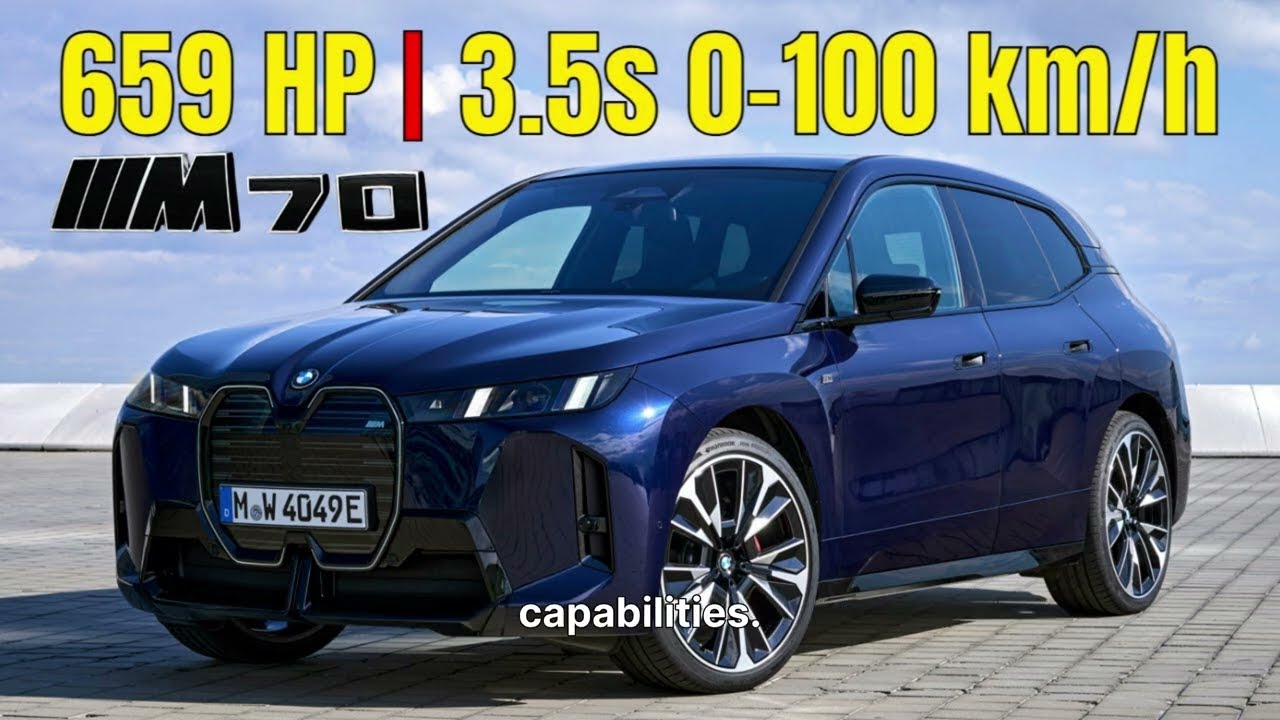 Обзор BMW iX M70 2026 года: электрический флагман M мощностью 650 л.с. с подсвечиваемой решёткой ...