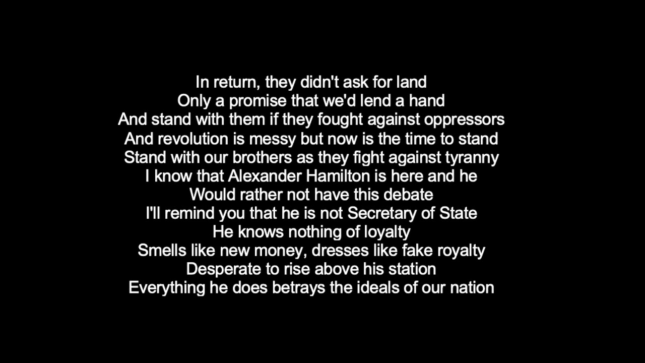 Cabinet Battle 2 - you sing Jefferson (karaoke)