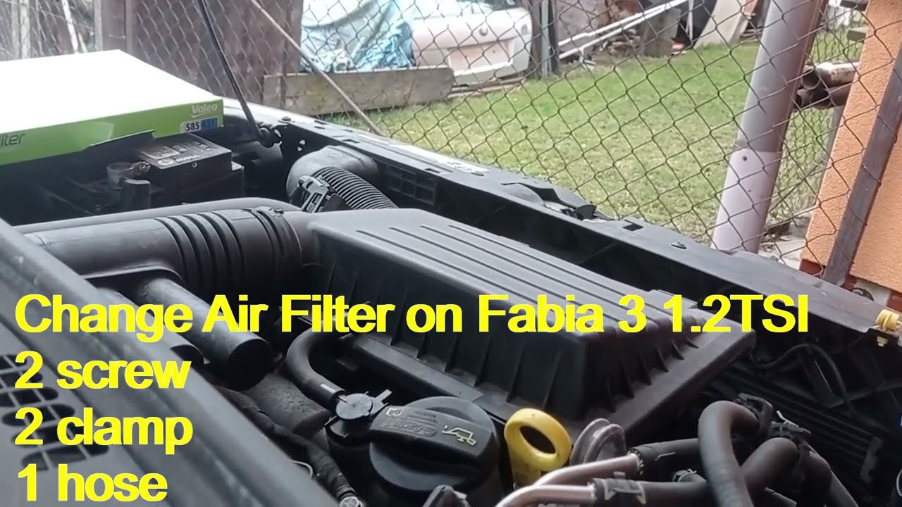 Skoda Fabia 3 1.2TSI Air Filter replaced