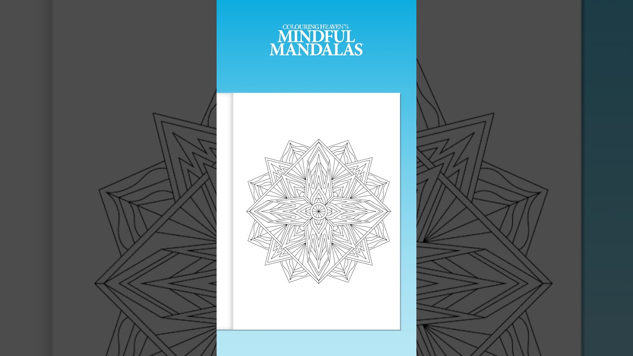 Meditative Geometry colouring flip through | Mindful Mandalas #35 | Only Human Art