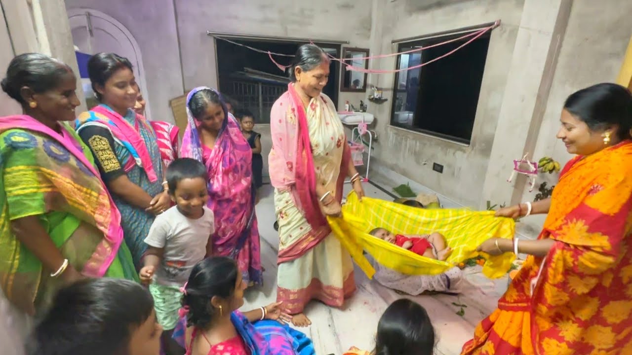 অন্নপ্রাশনের আগে ষষ্ঠীপূজা করা হলো,আজ পরীর ভাগ্যলেখা হলো