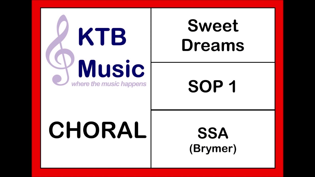 Sweet Dreams (Are Made of This) (Brymer) SSA [Soprano 1 Part Only]