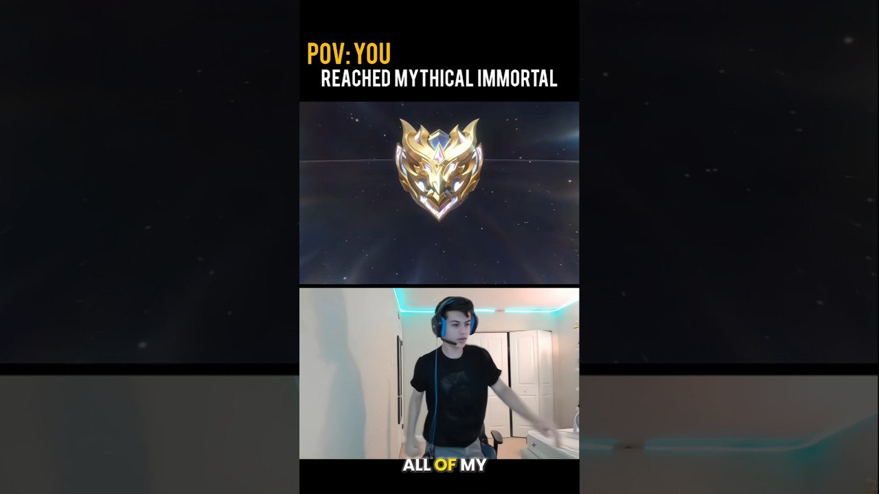 POV: You Finally Reached Mythical Immortal #mlbb #shorts #mobilelegends #MLBBcreator #mythic