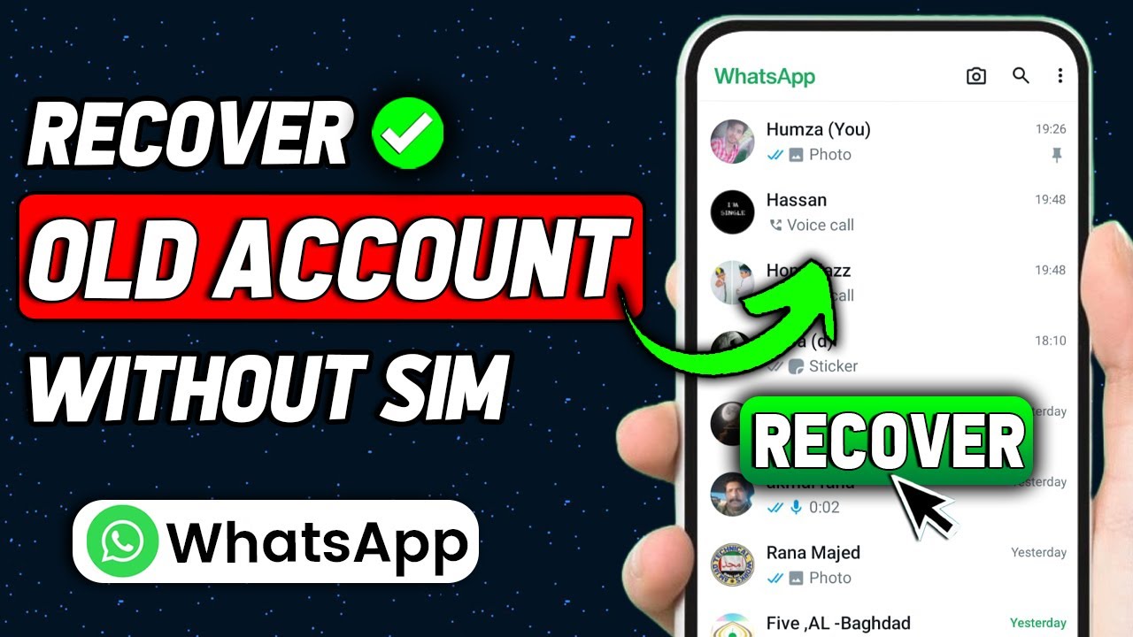 How To Recover Old WhatsApp Account Without Sim (2025) (New Method)