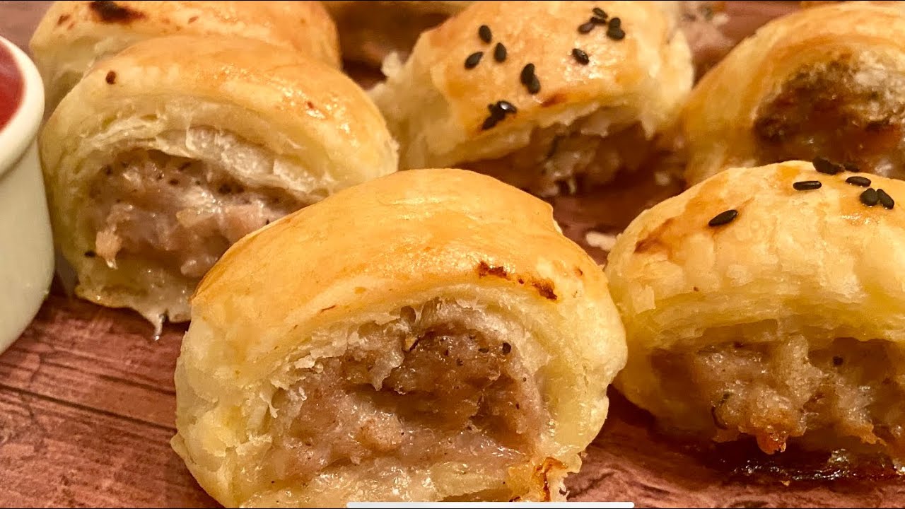 How To Make Delicious Sausage Rolls With Sausage Meat Recipe | Snack time | family treats