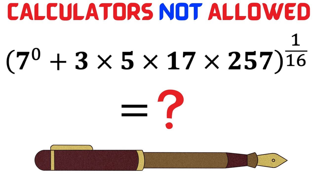 Think outside the Box | Learn how to solve this problem without using a calculator