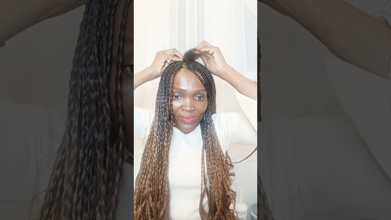 I love braiding my hair #hairstyles 