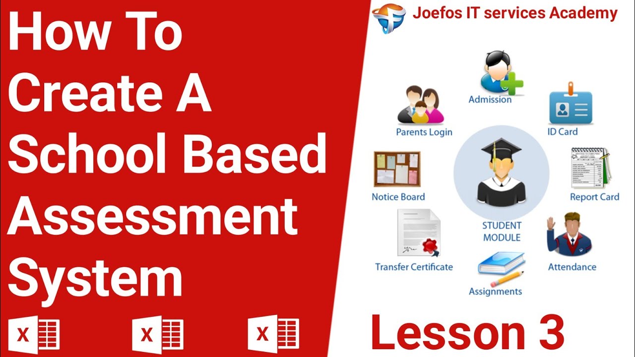 How To Create a School Based Assessment System in Excel | Step-by-Step Tutorial lesson 3