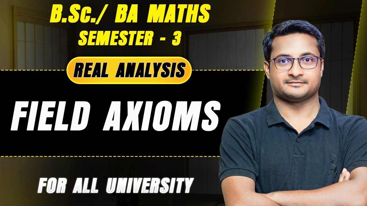 Field Axioms| Real Analysis | BSc BA Math Semester 3 | MJC 03 MIC 03 | By thakur sir