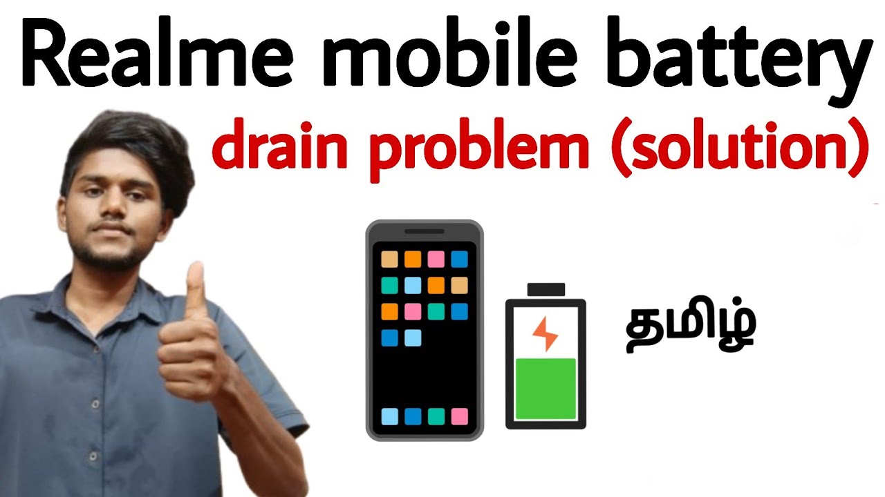 mobile battery problem / how to solve battery drain problem in realme mobile / tamil