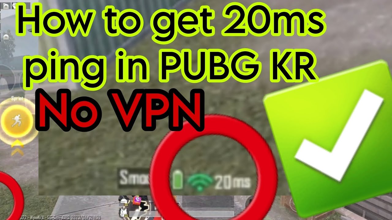 How to get 20ms ping in PUBG KR 99% Working trick