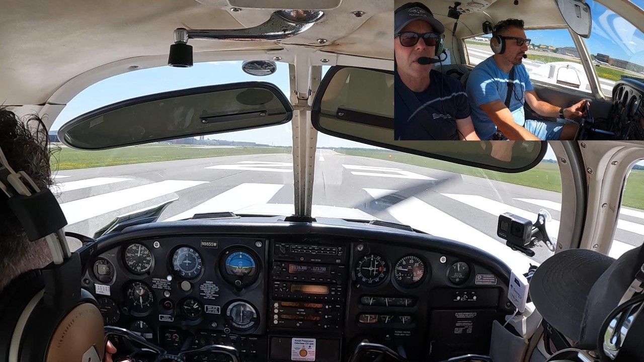 Private Pilot flight lesson 20, Cherokee 140, 6-29-2025, First Experrience  Flying Into KROC