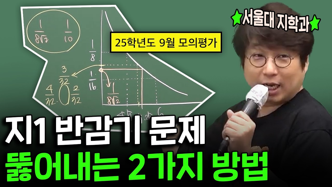 지구과학 1등급 목표라면 필수 시청. (ft. 반감기)