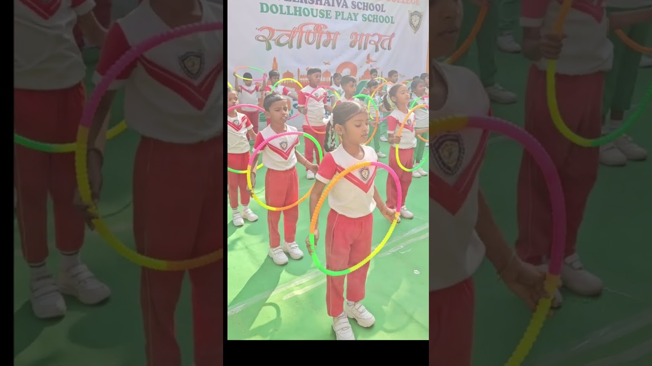 77th Republic day celebrated Great Britain School and Veershaiva Madhyamik Vidyalaya
