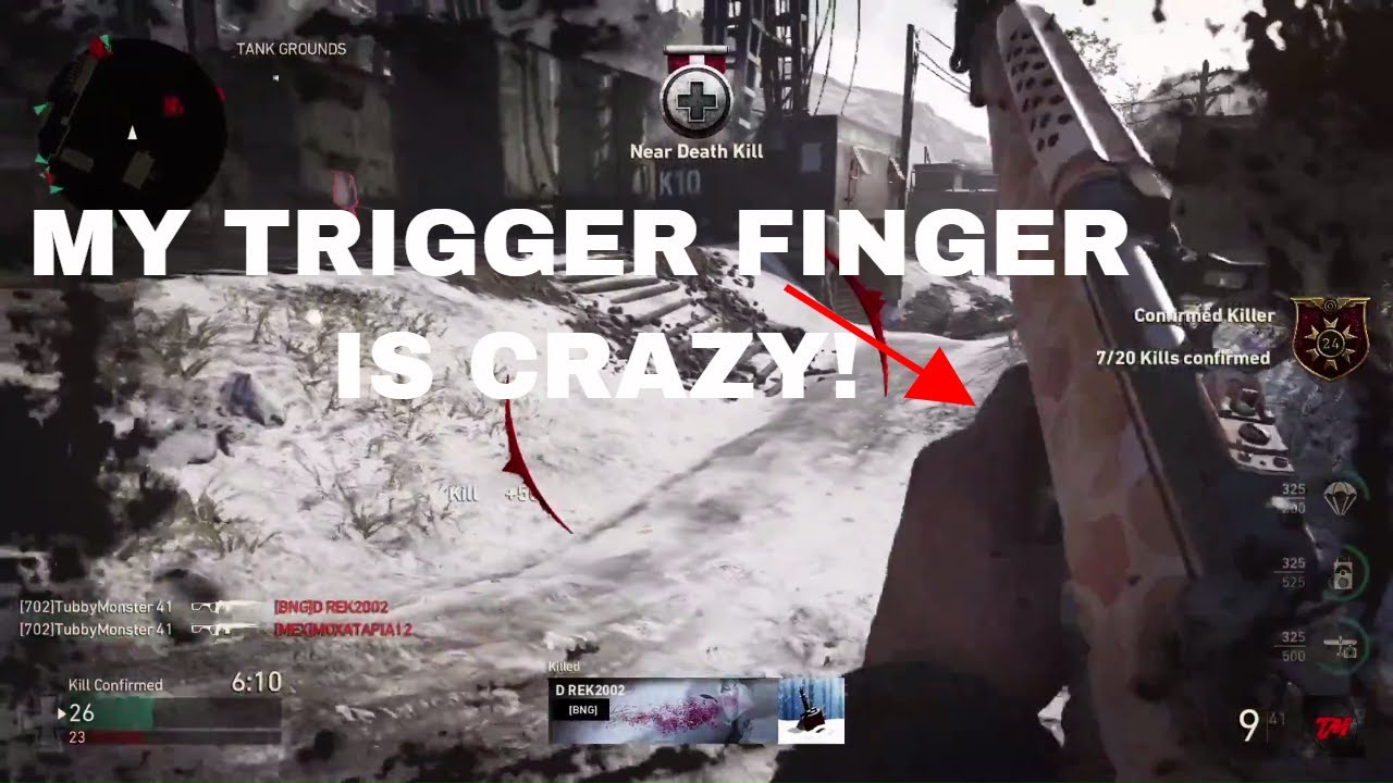 COD WW2: My Trigger Finger is CRAZY! M1A1 (Bug Juice II)