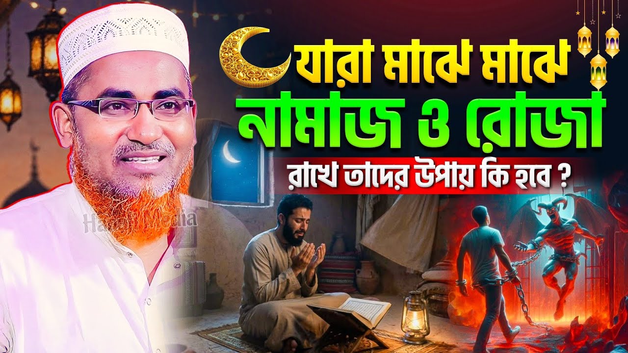 যারা মাঝে মাঝে নামাজ রোজা রাখে তাদের উপায় কি হবে | Abdullahil Maruf Bangla Waz | New Bangla Waz