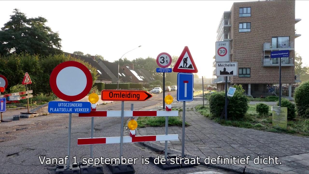 De laatste rit door de Gandhistraat in Mechelen