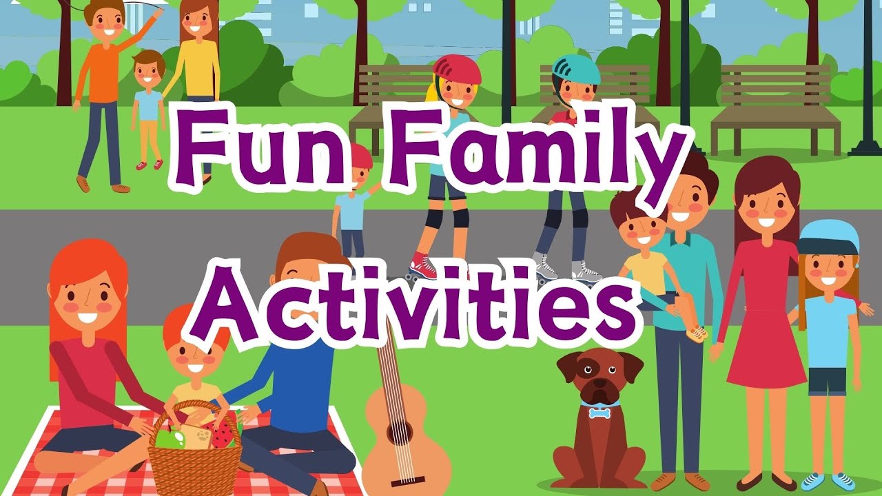 Fun Family Activities | Kids vocabulary - Family - family activity | Learn English Video for kids