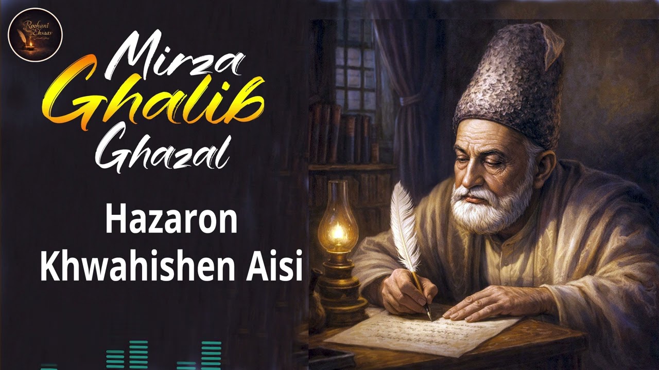 Hazaaron Khwahishen Aisi | हज़ारों ख़्वाहिशें ऐसी |Timeless Urdu Ghazal | Mirza Ghalib Kalam