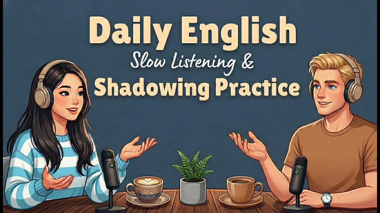 20 Minutes Daily English Shadowing Practice | Slow Listening & Speaking for Beginners