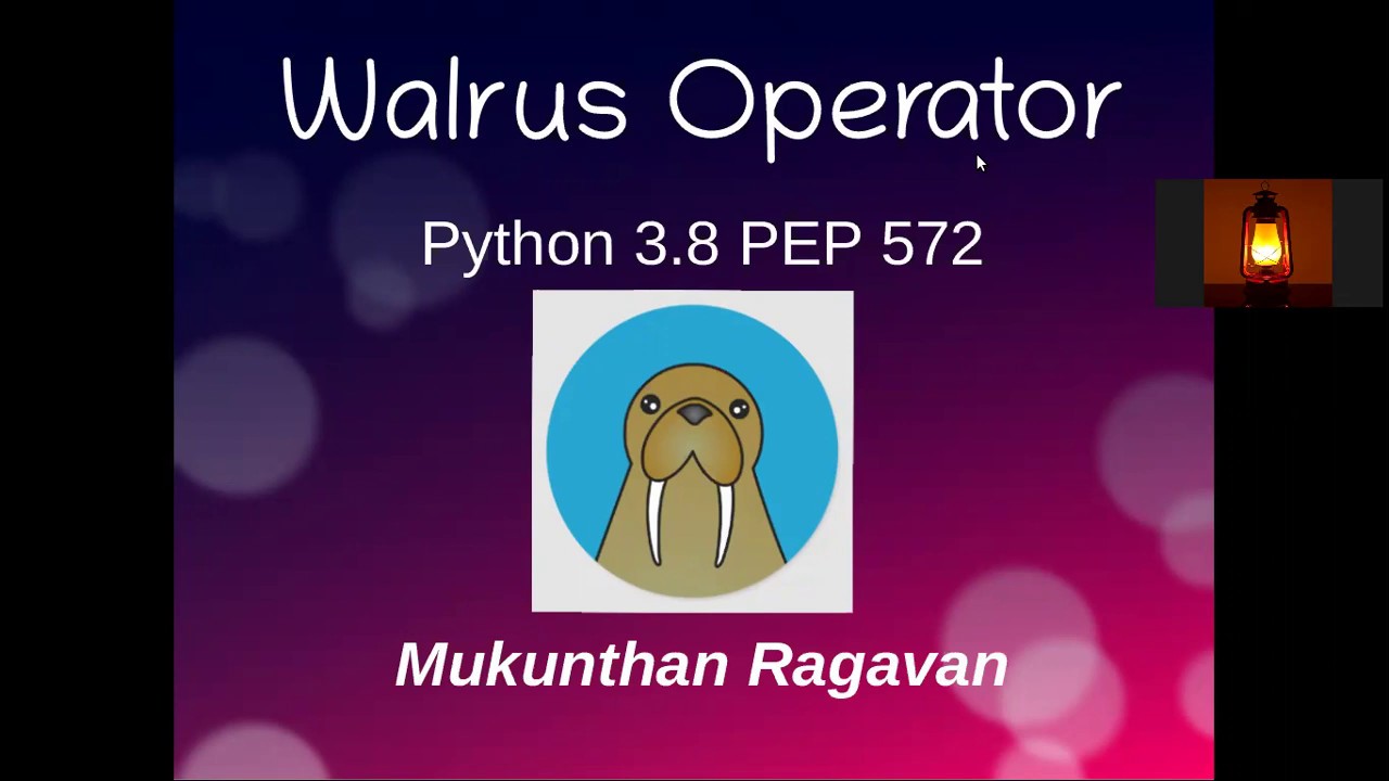 New Walrus Operator in Python 3.8