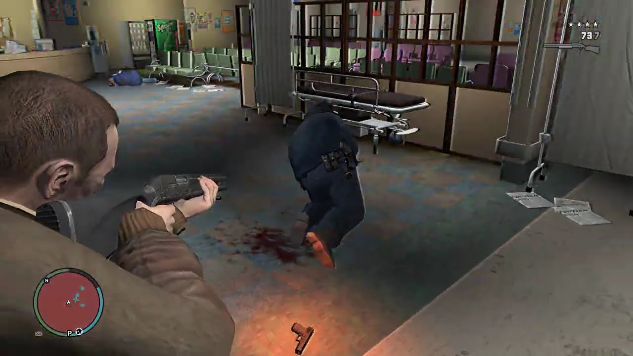 GTA 4  Epic police shootout + police chase