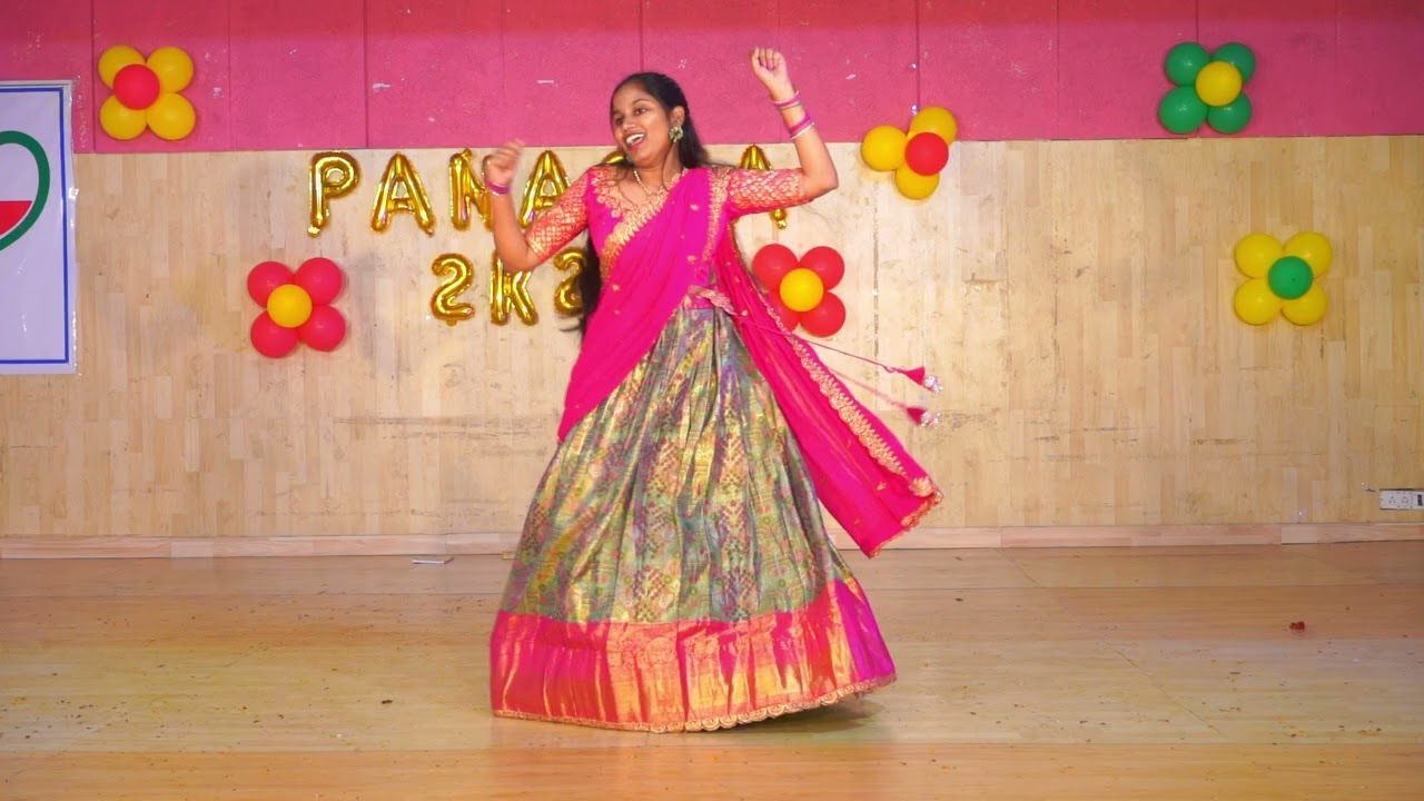 Beautiful dance performance b pharm Student#panacea#fresher#stmarys group of institutions hyderabad,