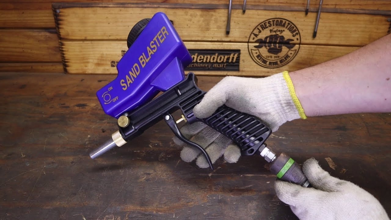 Adendorff MAC AFRIC Sand Blast Gun Gravity Feed unbox and test.