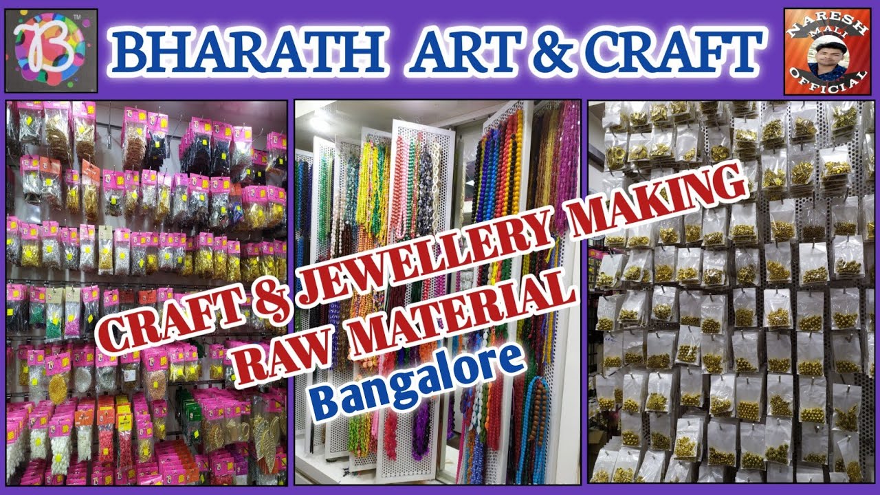 Wholesale Craft & Jewellery Making And Raw Materials। BHARATH ART & CRAFT In Bangalore#Artsandcrafts