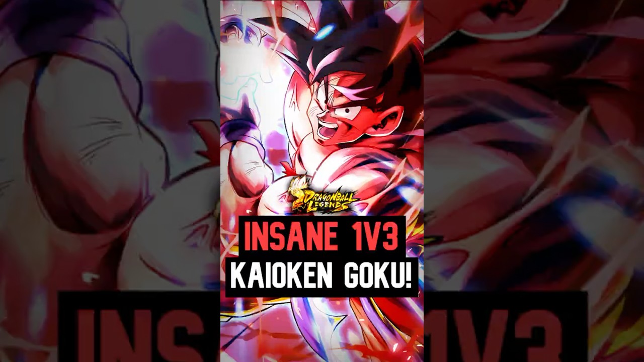 INSANE 1v3 w/ LF KAIOKEN GOKU! #dblegends #shorts