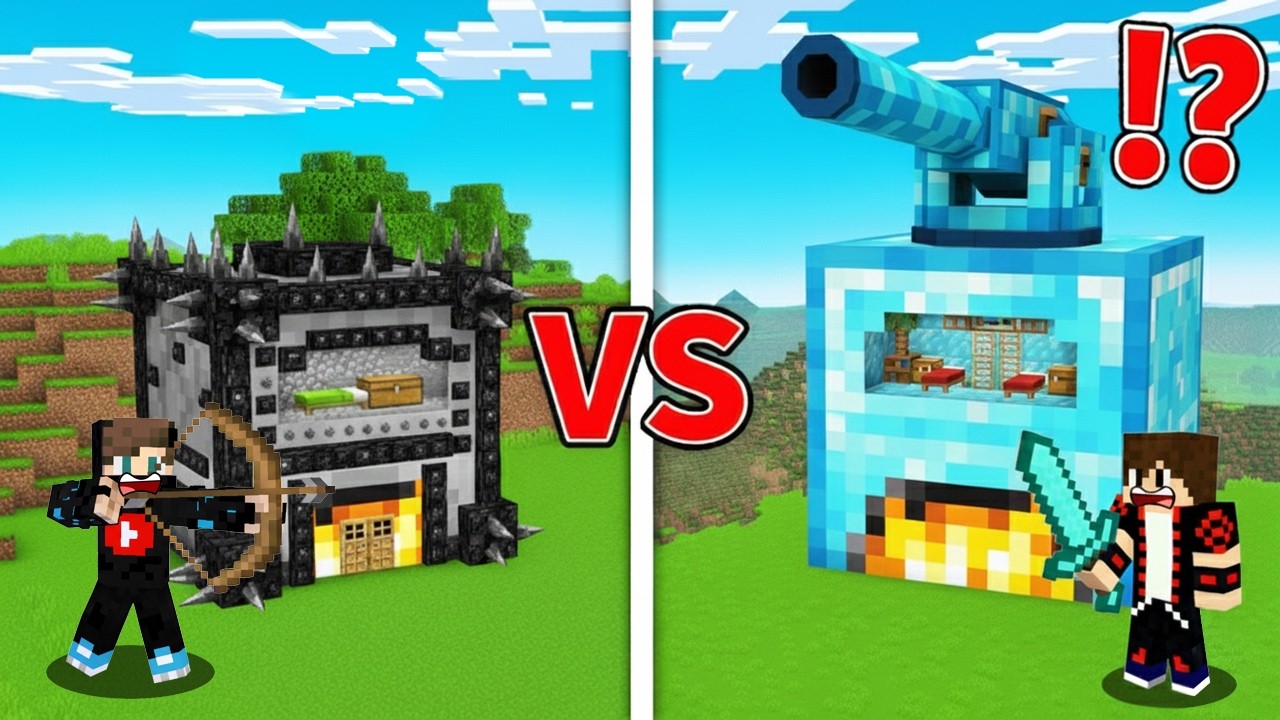 ماين كرافت : فرن الدايموند المحمي ضد فرن العادي المحمي !!؟ 🔥😱
