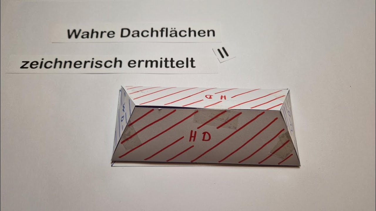 Dachflächen zeichnerisch ermitteln II